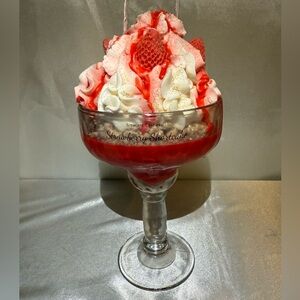 Strawberry Shortcake Dessert Candle 🍓🍰